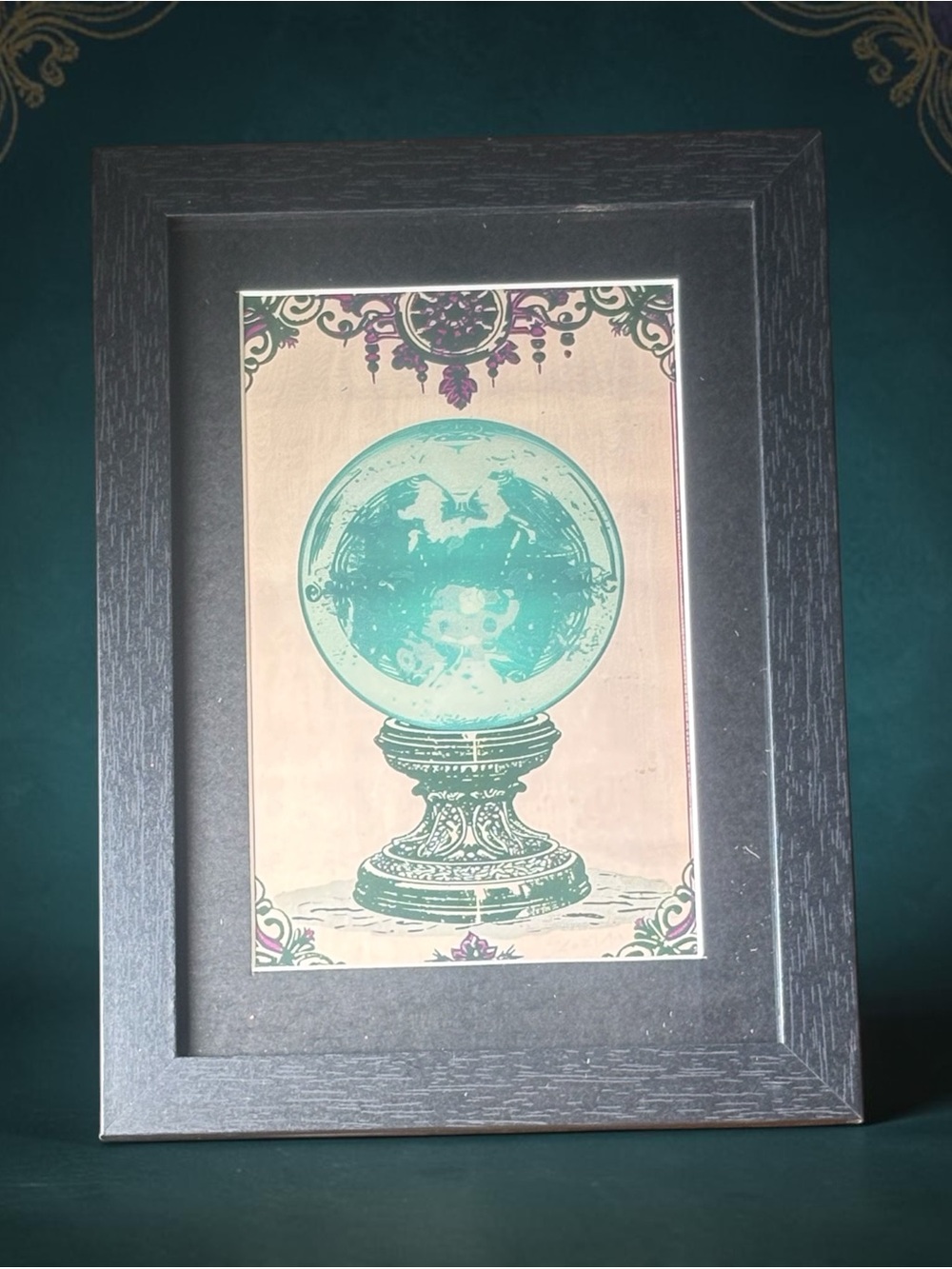 🔮 Mystical Crystal Ball Framed Art – Brand New!